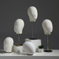 Mannequin Head for Wig Display, Hat Stand, and Jewelry Showcase with Pin Insertion Capability