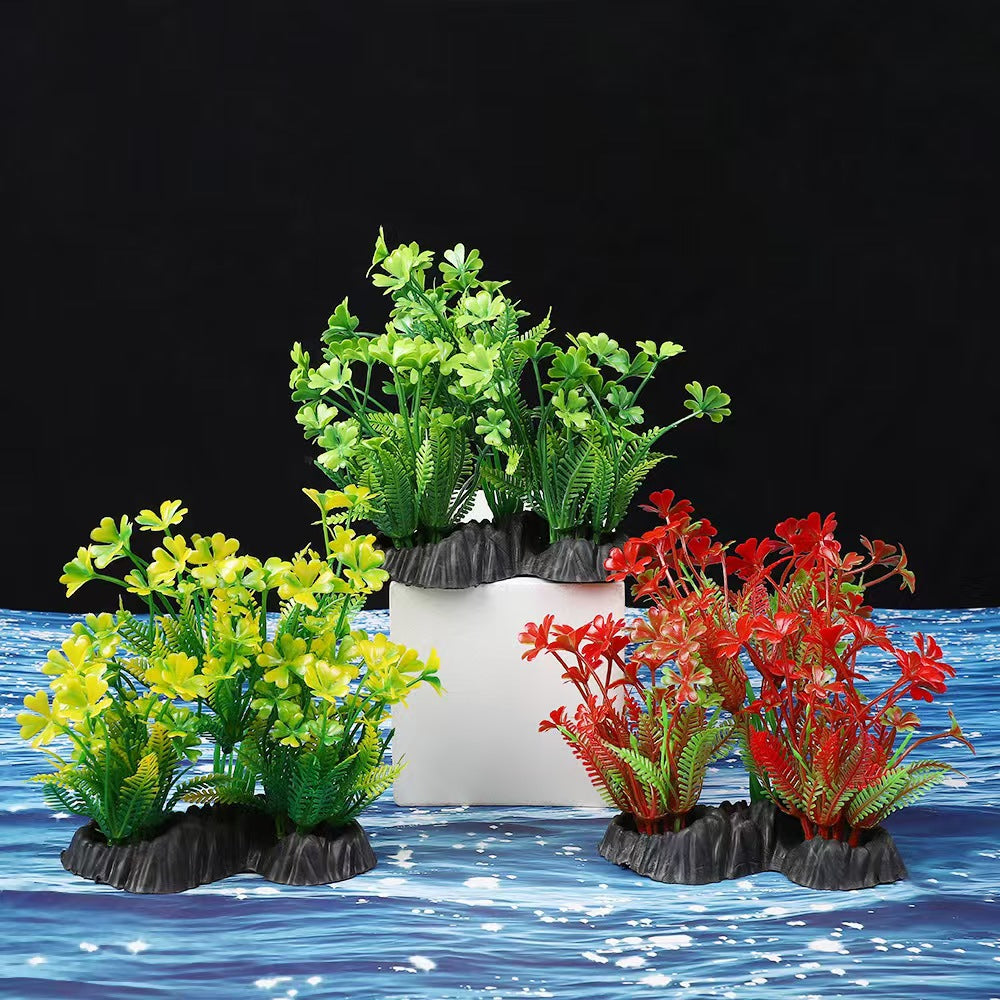 Artificial Four-Leaf Clover Potted Plant for Desktop Decor