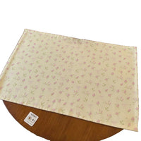 Japanese Vintage Floral Cotton Linen Tablecloth / Desk Mat for Home Decor