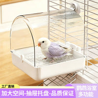 Automatic Bird Bath Tub with Water Circulation for Parrots and Small Birds