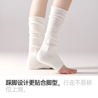 Women's Y2K Ballet Style Scrunch Leg Warmers Mid-Calf Footless Socks for Spring/Summer