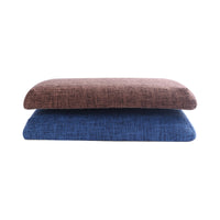 Kids Square Memory Foam Seat Cushion for Stools and Chairs, Breathable Linen Blend