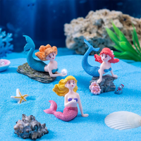 Mermaid and Shell Micro Landscape Ornaments for Aquarium Decor