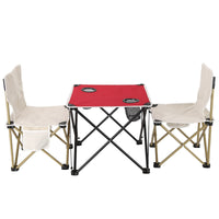 Portable Outdoor Folding Table and Chair Set with Oxford Cloth