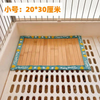 Pet Cooling Bamboo Mat for Dogs and Cats, Chew-Resistant Summer Sleeping Pad