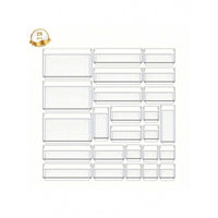 2026 Model B4301 TEMU Export Plastic Drawer Organizer Set for Office Desks