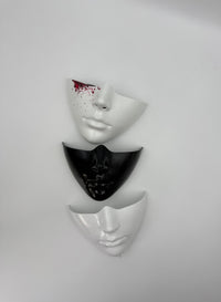 Cyberpunk Half-Face Mask for Cosplay and Halloween