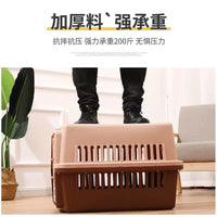 Pet Carrier for Cats and Dogs, Airline Approved Travel Crate with Wheels and Handle