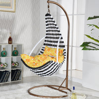 Rattan Woven Bird's Nest Indoor Outdoor Hanging Basket Chair Swing for Patio Balcony