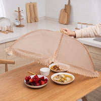Foldable Mesh Food Cover Tent for Outdoor and Indoor Dining, Reusable Pop-Up Screen Food Protector