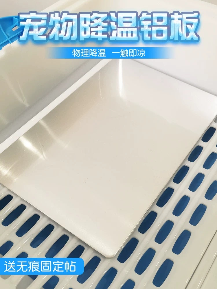 Pet Cooling Plate for Small Animals - Aluminum Heat Sink Pad for Hamsters, Rabbits, Chinchillas