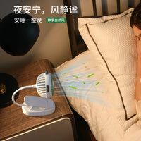 Cartoon Clip-on USB Fan for Desk, Bedside, Stroller, and Crib - Portable and Rechargeable
