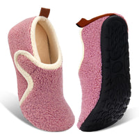 Unisex Lightweight Plush Indoor Slippers with Adjustable Hook-and-Loop Closure for Home, Hospital, or Club