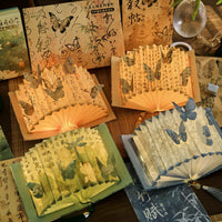 Chinese Style Butterfly Paper Carving Lamp DIY Desktop Ornament with Tassel