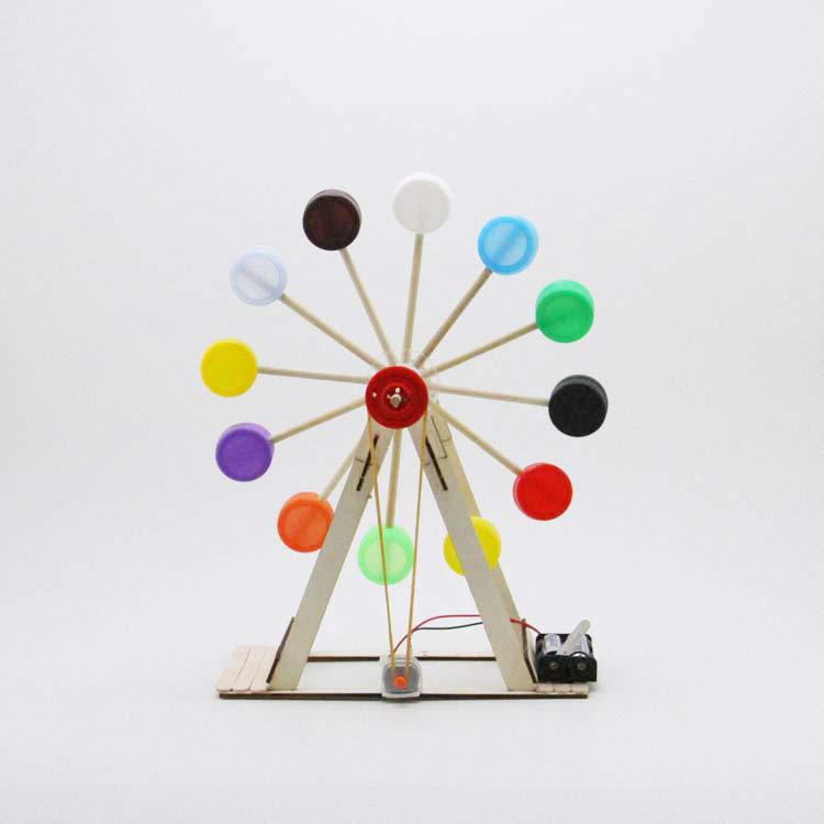 DIY Bottle Cap Ferris Wheel Science Experiment Kit for Kids