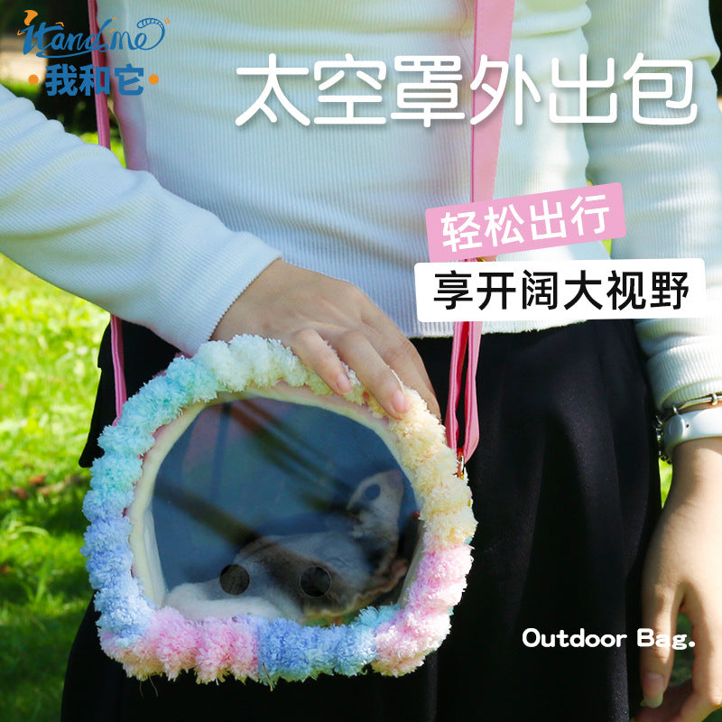 Portable Parrot Carrier Bag for Small Birds and Hamsters - Travel Cage for Cockatiels, Peonies, and Rabbits