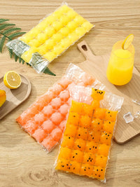 Disposable Ice Cube Bags Self-Sealing Food-Grade Ice Trays for Passion Fruit and Cooling