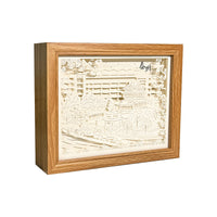 Paper Carving Shadow Box Night Light for Creative Gifts and Home Decor