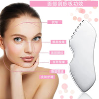 Stainless Steel Ice Spoon Facial Massager for Lifting, Firming, and De-puffing