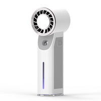 Portable Misting Fan with Ice Compress Function, USB Rechargeable Handheld Cooling Fan