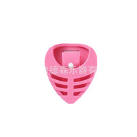 Guitar Pick Holder Case with Adhesive Backing, Heart-shaped or Triangular