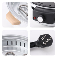Electric Outdoor Multifunctional Charcoal Grill and Heater for Camping and BBQ