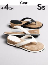Abdominal Store Women's Flip Flops 4cm Platform Beach Sandals Outdoor Summer Toe Post Slippers