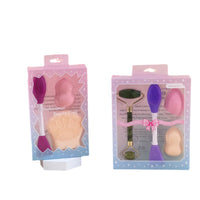 Silicone Facial Cleansing Brush & Bath Scrubber Set with Beauty Sponge