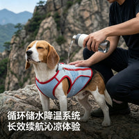 Dog Cooling Vest Color Block Outdoor Pet Apparel for Small to Medium Dogs