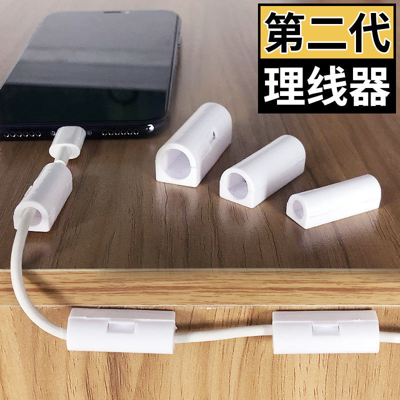 Self-Adhesive Cable Organizer Clips for Desk and Wall Mounting, No-Drill Wire Management Solution