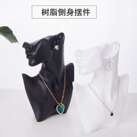 Mannequin Bust Jewelry Display Stand for Necklaces, Rings, and Accessories