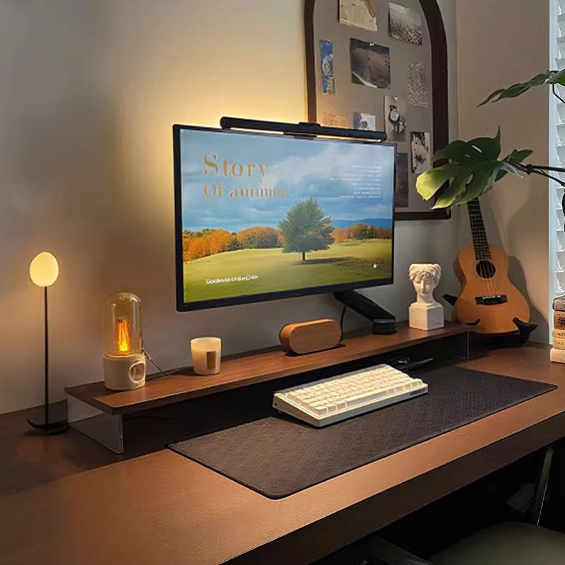 Acrylic Desktop Monitor Stand Riser with Storage for Office and Home
