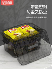 Clear Plastic Storage Box with Lid and Wheels for Home Organization