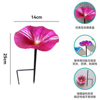 Outdoor Flower Bird Feeder & Bee Water Station for Garden & Patio Decor