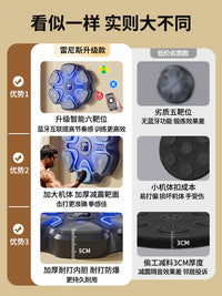 Smart Music Boxing Machine Wall Target for Adults and Kids, Electronic Punching Pad for Indoor Training