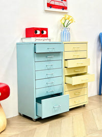 35cm Wide Metal Storage Cabinet with Multi-Layer Drawers for Living Room Snacks and Sundries
