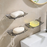 Wall-Mounted Soap Dish with Drainage for Bathroom and Home