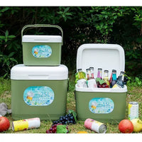 Portable Insulated Cooler Box for Camping, Picnics, and Commercial Use - Keeps Food and Drinks Cold