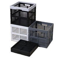 Foldable Square Fruit Storage Basket Sundries Organizer Bin Trunk Camping Snack Storage Box