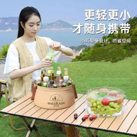 Portable Foldable Basin for Travel, Camping, and Home Use - Multi-functional Collapsible Bucket for Washing, Soaking, and Storage