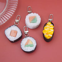 Realistic Sushi Food Keychain Japanese Cuisine Rice Ball Backpack Charm Gift