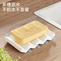Diatomaceous Earth Soap Dish for Bathroom, Quick Dry Absorbent Soap Holder and Organizer