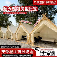 Outdoor Triangle Glamping Tent for Dining, Hotpot, BBQ, and Stargazing