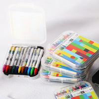 Dollhouse Miniature Boxed 12-Color Crayons for OB11 Dolls