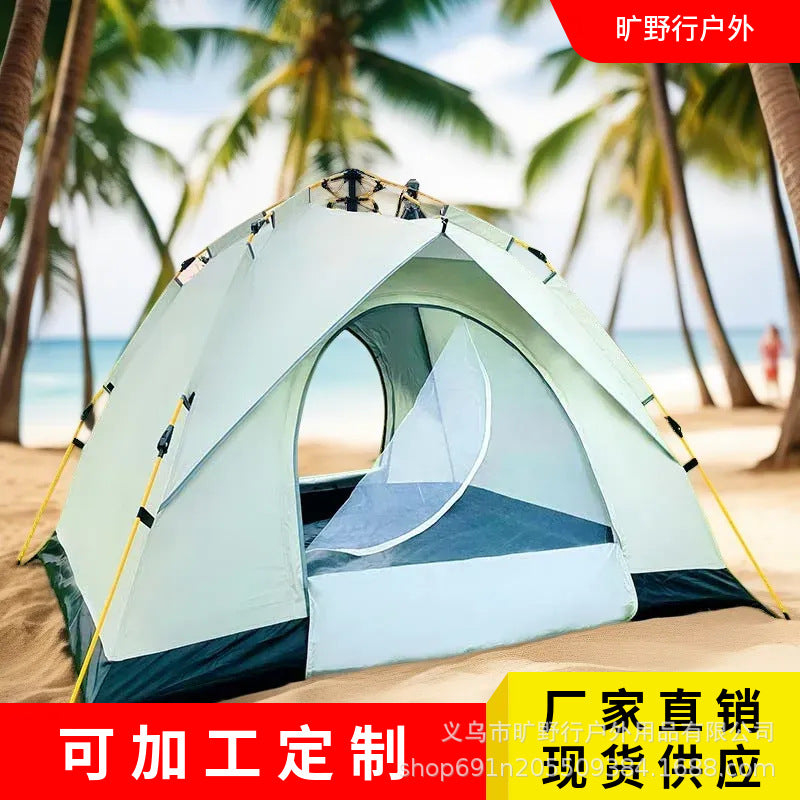 Automatic Pop-Up Camping Tent for 3-4 People, Waterproof Outdoor Shelter