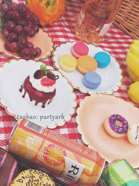 Disposable Paper Plates for Parties, Picnics, and Desserts - Round and Square Designs