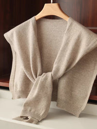 Knitted Shoulder Shawl Scarf for Women - Autumn/Winter Neck Warmer