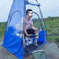 Winter Ice Fishing Tent Portable Outdoor Windproof Waterproof Shelter
