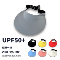 Skin-Friendly UV Protection Sun Visor for Women, Wide Brim Empty Top Hat for Outdoor Activities