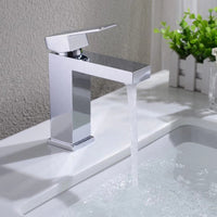 304 Stainless Steel Bathroom Faucet for Basin, Hot and Cold Mixer Tap